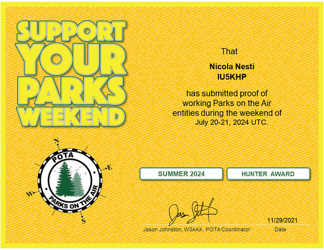 IU5KHP_POTA_Support_Your_Parks_Hunter Summer_2024